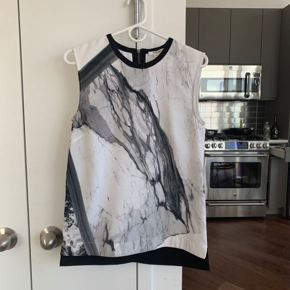 Helmut Lang Hydra Print Sleeveless Crepe Top P/XS - Picture 3 of 8